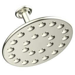 Phylrich K835 10" 24 Jet Ceiling Mount Single-Function Round Showerhead with Shower Arm
