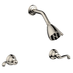 Phylrich D3102 Revere & Savannah Two Curved Handle Shower Set