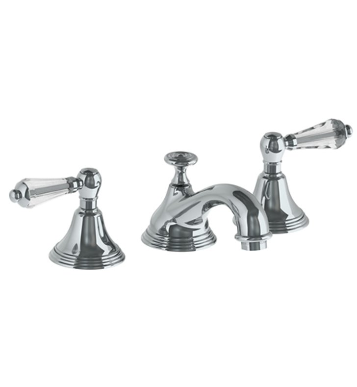 Watermark 310 2 Sw Hampshire Widespread Bathroom Faucet With Swarovski Crystal Lever Handles