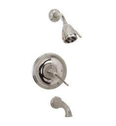 Phylrich PB2137 Ribbon and Reed Lever Handle Pressure Balance Tub and Shower Set
