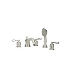 Phylrich K2104L1 Amphora 8 1/8" Three Ribbon Lever Handle Widespread/Deck Mounted Roman Tub Faucet with Handshower