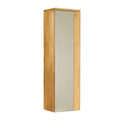 Fresca FST6163NW Caro Natural Wood Mirrored Side Cabinet