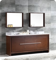 Fresca FVN8172WG Allier 72" Double Sink Modern Bathroom Vanity in Wenge
