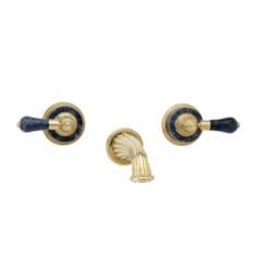Phylrich K1242 Versailles 8 3/8" Two Bleu Sodalite Lever Handle Widespread/Wall Mount Roman Tub Faucet