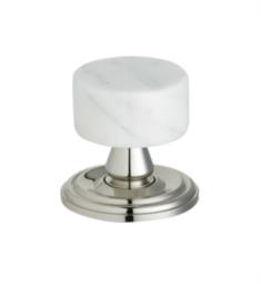 Phylrich K52 Carrara/Valencia 1 3/8" White Marble Round Shaped Cabinet Knob