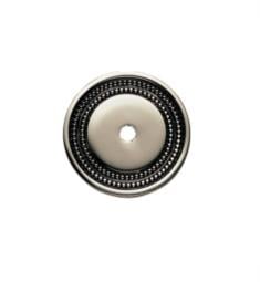 Phylrich 1029350P Beaded 1 3/4" One Hole Round Cabinet Knob Backplate
