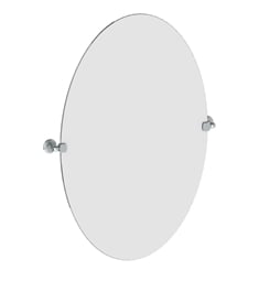 Watermark 201-0.9B La Fleur 24" Frameless Wall Mount Oval Swivel Bathroom Mirror