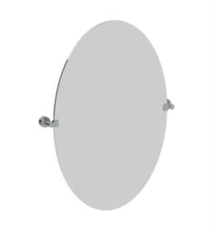 Watermark 29-0.9B Transitional/Anika 24" Frameless Wall Mount Oval Swivel Bathroom Mirror