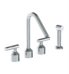 Watermark 25-7.1 Urbane 7" Double Handle Widespread/Deck Mounted Kitchen Faucet with Side Spray