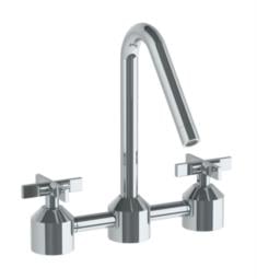 Watermark 25-7.5 Urbane 7" Double Handle Deck Mounted Bridge Kitchen Faucet with Angled Spout