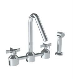 Watermark 25-7.6 Urbane 7" Double Handle Deck Mounted Bridge Kitchen Faucet with Side Spray