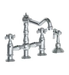 Watermark 206-7.6 Paris 10 1/4" Double Handle Deck Mounted Bridge Kitchen Faucet with Side Spray