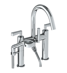 Watermark 30-8.2 Anika 9 5/8" Three Handle Deck Mounted Exposed Tub Filler with Handshower