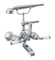 Watermark 314-5.2 Beverly 7 1/2" Three Handle Wall Mount Exposed Tub Filler with Handshower