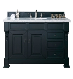 James Martin 147-114-5236 Brookfield 48" Bathroom Vanity with Drawers in Antique Black Finish