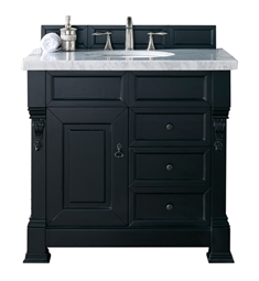James Martin 147-114-5536 Brookfield 36" Bathroom Vanity with Drawers in Antique Black Finish