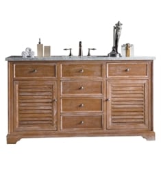 James Martin 238-104-5311 Savannah 60" Bathroom Vanity in Driftwood Finish