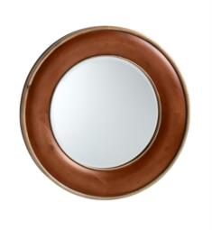 Ronbow 607634-F11 Searle 33 1/2" Traditional Solid Wood Framed Round Bathroom Mirror in Colonial Cherry