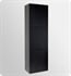 Fresca Black Bathroom Linen Side Cabinet with 3 Large Storage Areas
