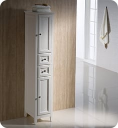 Fresca FST2060AW Oxford Antique White Tall Bathroom Linen Cabinet