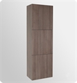 Fresca FST8090GO Gray Oak Bathroom Linen Side Cabinet with 3 Large Storage Areas