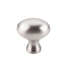 Top Knobs M370 Somerset II 1 1/4" Brass Egg Shaped Cabinet Knob in Brushed Satin Nickel