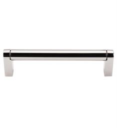Top Knobs M1256 Asbury 5 1/8" Center to Center Steel Pennington Bar Cabinet Pull in Polished Nickel