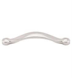 Top Knobs M1263 Asbury 5 1/8" Center to Center Zinc Alloy Saddle Cabinet Pull in Polished Nickel