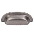 Top Knobs M1410 Aspen 3" Center to Center Cast Bronze Cup Cabinet Pull in Silicon Bronze Light
