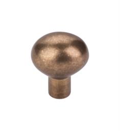 Top Knobs M1526 Aspen 1 1/4" Cast Bronze Oval Shaped Cabinet Knob in Light Bronze