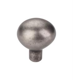 Top Knobs M1530 Aspen 1 1/2" Cast Bronze Oval Shaped Cabinet Knob in Silicon Bronze Light