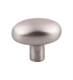 Top Knobs M2071 Aspen II 1 5/8" Cast Bronze Oval Shaped Small Potato Cabinet Knob in Brushed Satin Nickel