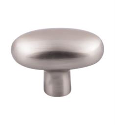 Top Knobs M2074 Aspen II 2" Cast Bronze Oval Shaped Large Potato Cabinet Knob in Brushed Satin Nickel