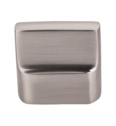 Top Knobs M2050 Aspen II 1 3/8" Cast Bronze Rectangular Shaped Flat Sided Cabinet Knob in Brushed Satin Nickel