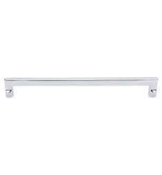 Top Knobs M1982 Aspen II 12" Center to Center Cast Bronze Flat Sided Cabinet Pull in Polished Chrome