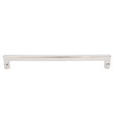 Top Knobs M1983 Aspen II 12" Center to Center Cast Bronze Flat Sided Cabinet Pull in Polished Nickel