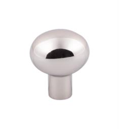 Top Knobs M2067 Aspen II 1 1/4" Cast Bronze Oval Shaped Small Egg Cabinet Knob in Polished Nickel