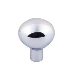 Top Knobs M2069 Aspen II 1 1/2" Cast Bronze Oval Shaped Large Egg Cabinet Knob in Polished Chrome