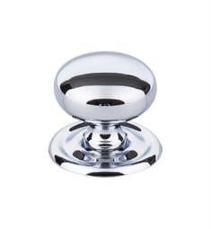 Top Knobs M1890 Britannia 1 1/4" Brass Mushroom Shaped Victoria Cabinet Knob with Backplate in Polished Chrome