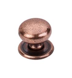 Top Knobs M26 Britannia 1 1/4" Brass Mushroom Shaped Victoria Cabinet Knob with Backplate in Old English Copper