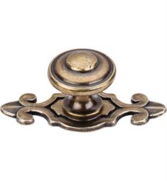 Top Knobs M31 Britannia 1 1/4" Zinc Mushroom Shaped Canterbury Cabinet Knob with Backplate in German Bronze