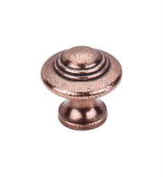 Top Knobs M15 Britannia 1 1/4" Brass Mushroom Shaped Ascot Cabinet Knob in Old English Copper