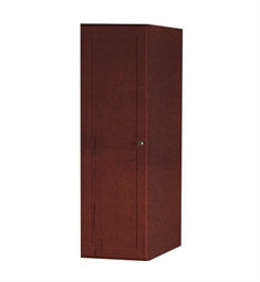 Ronbow 679015-3-H01 Shaker 15" Linen Cabinet Storage Tower with Wood Door in Dark Cherry