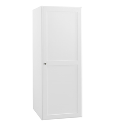 Ronbow 679018-3-W01 Shaker 18" Linen Cabinet Storage Tower with Wood Door in White