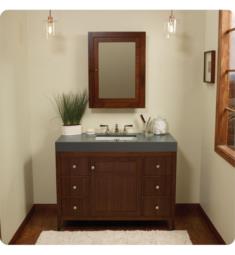 Ronbow 051748-3-E56 Briella 48" Freestanding Single Bathroom Vanity Base Cabinet with Tapered Leg in American Walnut