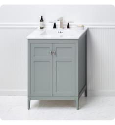 Ronbow 051724-3-F21 Briella 24" Freestanding Single Bathroom Vanity Base Cabinet in Ocean Gray