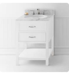 Ronbow 052724-W01 Newcastle 24" Freestanding Single Bathroom Vanity Base Cabinet in White