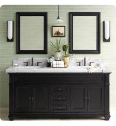 Ronbow 062872-B01 Torino 72 1/8" Freestanding Double Bathroom Vanity Base Cabinet in Antique Black