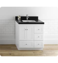 Ronbow 081930-W01 Shaker 30" Freestanding Single Bathroom Vanity Cabinet Base in White