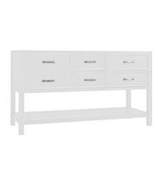Ronbow 052760-W01 Newcastle 60" Freestanding Double Bathroom Vanity Base Cabinet in White
